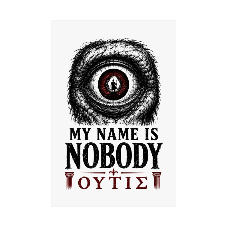 Mijn naam is niemand | Muurposter | Matte print met Griekse mythologie, De Odyssee, Cycloop, Homerus, Oud Griekenland afbeelding 2