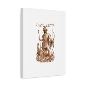 Odysseus Greek Warrior Canvas Wall Art | The Odyssey Homer Ancient Greece Mythology Home Decor Gift image 11