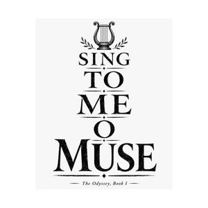Sing to Me O Muse Wall Art Poster | Greek Mythology Matte Print, The Odyssey Homer Ancient Greece Decor image 18