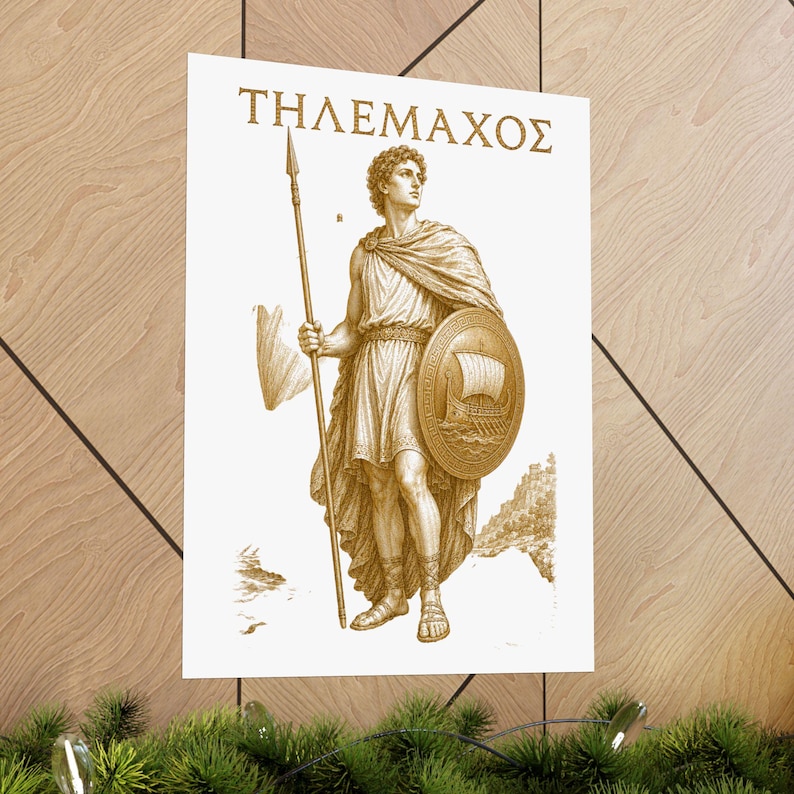 Telemachus Wall Art Poster | Greek Mythology Matte Print, The Odyssey Homer Ancient Greece Decor image 13