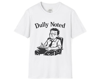 Dully Noté Drôle Sarcastique Employé Bureau Secrétaire Masculin Note Prenant Humour