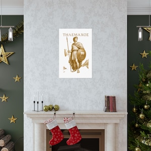 Telemachus Wall Art Poster | Greek Mythology Matte Print, The Odyssey Homer Ancient Greece Decor image 7
