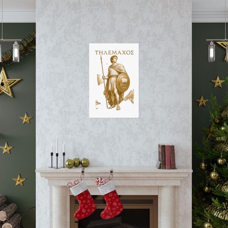 Telemachus Wall Art Poster | Greek Mythology Matte Print, The Odyssey Homer Ancient Greece Decor image 7