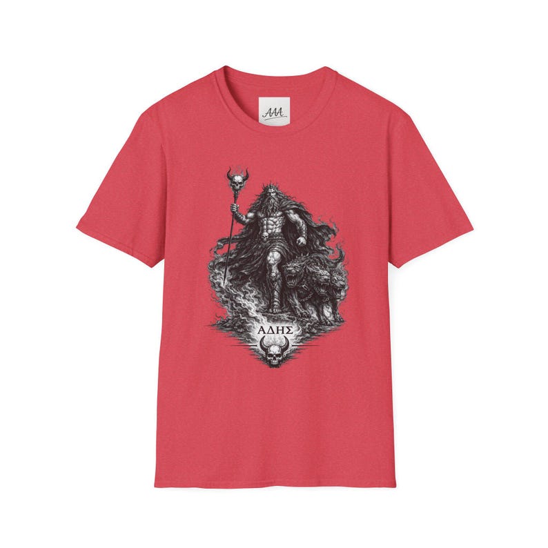 ハデス（ギリシャ神話の神）Tシャツ｜ダークファンタジー ハデスとケルベロス ユニセックスTシャツ｜オリンピアンコレクション 画像 14
