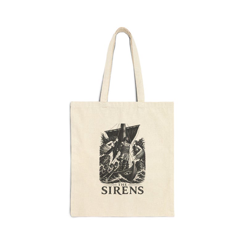 De Sirenen draagtas | De Odyssee Homerus Oude Griekenland Mythologie Literair cadeau afbeelding 1