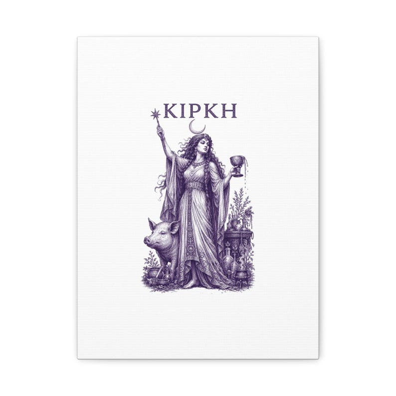Circe, die Zauberin – Wandbild | Odyssee, Homer, Mythologie des antiken Griechenlands – Geschenkidee für Zuhause Bild 6
