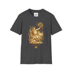 Apollo Greek God T-Shirt | Sun God Lyre Mythology Tee | Ancient Greece Graphic Shirt | Gift for Music Lover | Unisex Soft Cotton image 10