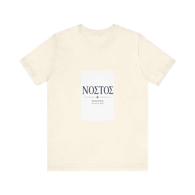 Nostos Grieks Homecoming T-shirt | T-shirt met citaat uit Homerus' Odyssee | Literair cadeau in Dark Academia-stijl | Oud-Griekenland afbeelding 4