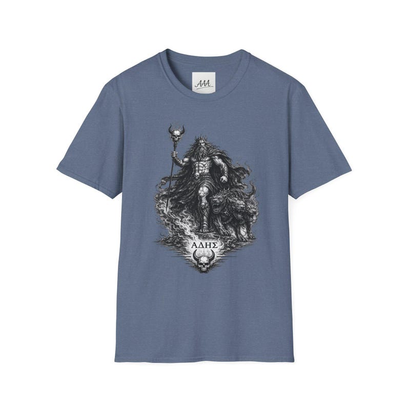 ハデス（ギリシャ神話の神）Tシャツ｜ダークファンタジー ハデスとケルベロス ユニセックスTシャツ｜オリンピアンコレクション 画像 10