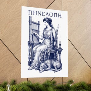 Penelope Wall Art Poster | Greek Mythology Matte Print, The Odyssey Homer Ancient Greece Decor image 13