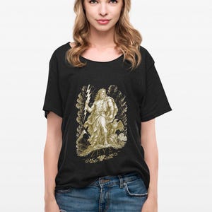 Zeus T-Shirt | King of the Gods Greek Mythology Tee | Ancient Greece Graphic Shirt | Gift for History Lover | Unisex Soft Cotton image 4