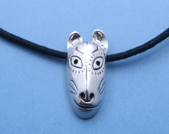 Japanese Mother Fox Mask - Pendant
