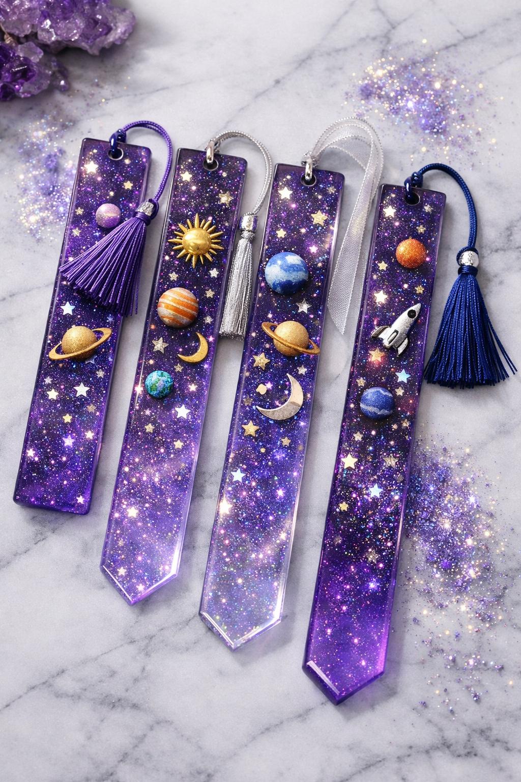 Handmade Resin Bookmarks – Custom Colors & Designs - Etsy