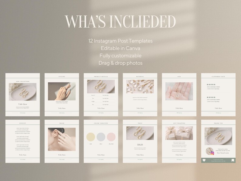 Minimal Instagram Carousel Templates | 12 Editable Canva Designs ...