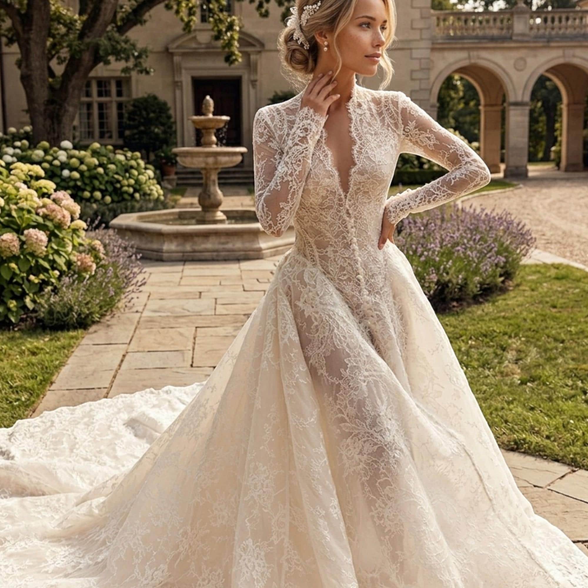chinese dress ladies Backless Strapless Modern Mermaid Wedding Dresses Cathedral Train Lace Dresses for Weddings main image 0