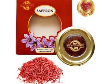 FHL Super Negin Saffron Threads | Gourmet Cooking Spice, Natural Red Threads