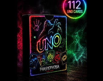 UNO feito por fãs inspirado em Phasmophobia | Jogo de festa de terror