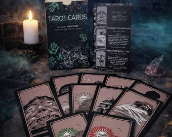 Fan-Made Tarot Cards Inspired by Phasmophobia | Collectible Deck (Includes Box & Instruction Booklet)