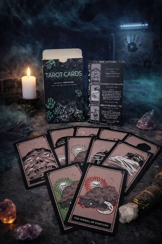 Fan-Made Tarot Cards Inspired by Paranormal Game | Collectible Deck (packaging and instructions)