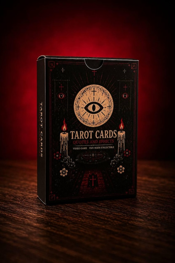 Fan-Made Tarot Deck Inspired by Cult of the Lamb | 85 Collectible Cards | Storage Box & Instruction Booklet