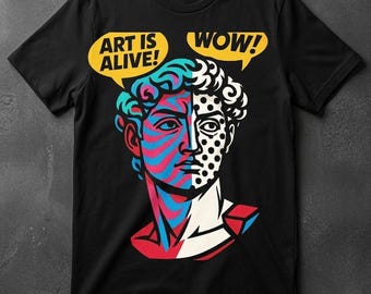 Pop Art David Bust Print – Psychedelic Street Art Style Poster (Digital Download)