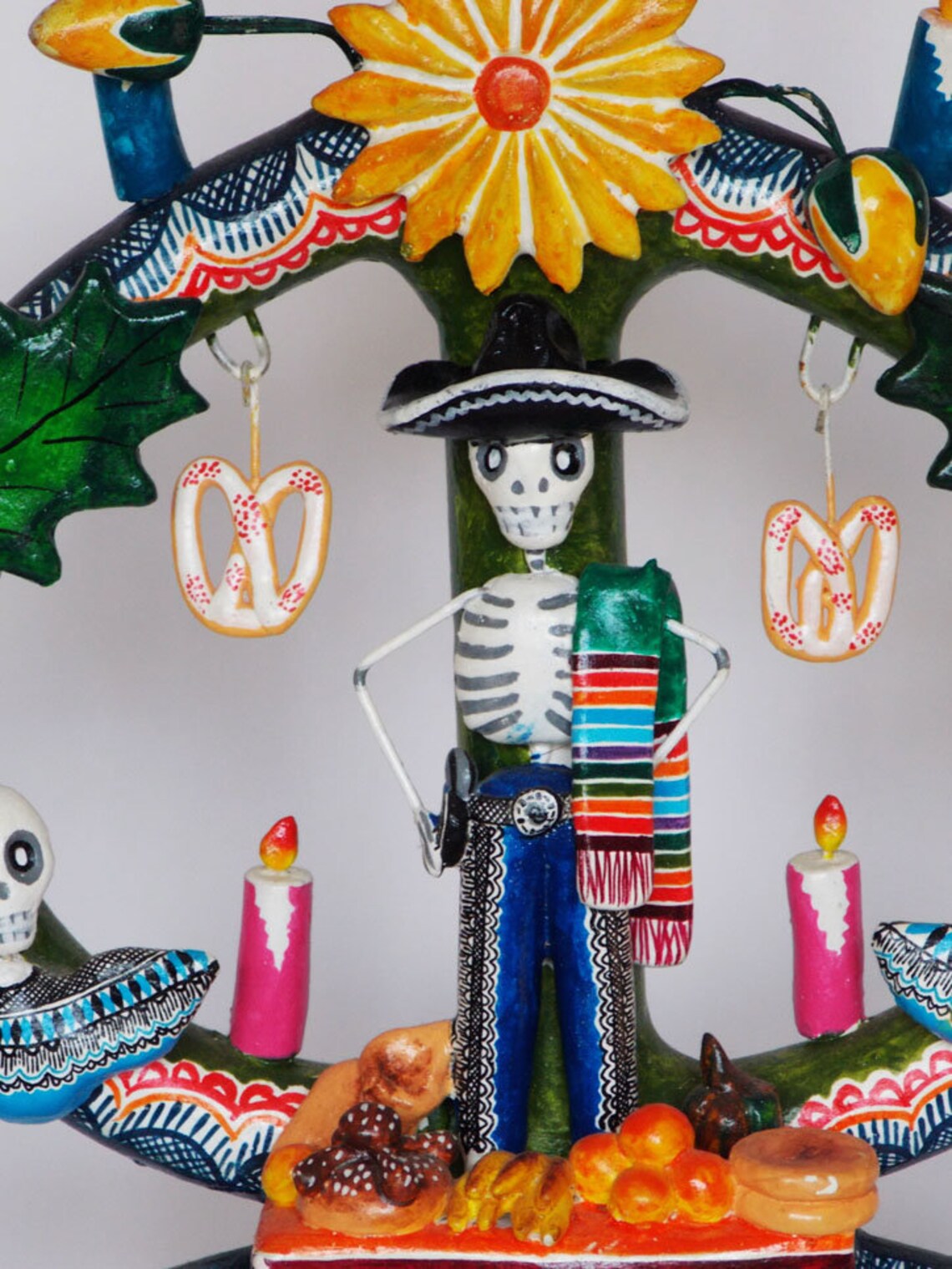 SALE Day of the Dead SALE Dia de Los Muertos Candelabra Etsy