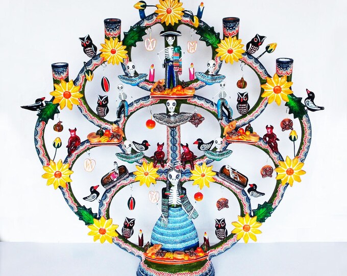 SALE Day of the Dead SALE Dia De Los Muertos Candelabra / Etsy