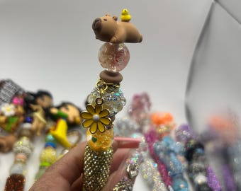 Handcrafted Beaded Pens: Refillable, Unique Designs for Office, School, Gifts