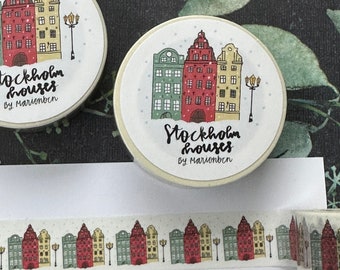 Stockholm Houses washi tape