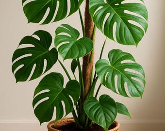Monstera Live Plant – tropische luchtzuiverende pot van 4 inch bij weinig licht