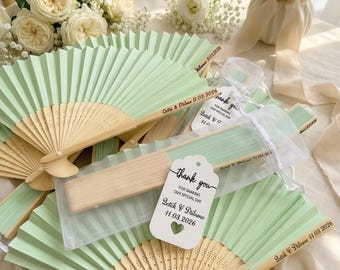 Custom Party Engraved Summer Fans,Custom Wedding Hand Fan,Wedding Favor Fans for Guests,Wedding Summer Fans, Bridal Shower Gift,Party Favors