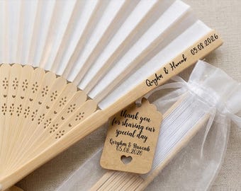 Custom Cloth Fabric Wedding Hand Fans, Custom Fans,  Wedding Fan Guests,Summer Wedding Special Event Fans,Bulk Engraved Bridal Party Favors