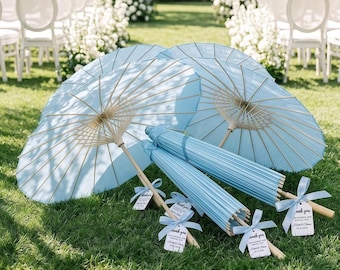 Kundenspezifischer Partyschirm für Anhänger, Hochzeitsgeschenke für Gäste in großen Mengen, benutzerdefinierter Partyschirm, benutzerdefinierter Bambusholzschirm, Partygeschenk, Hochzeitsgeschenk