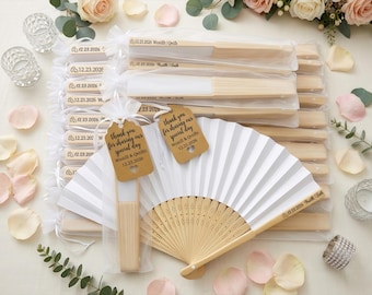 Custom Wedding Favors Fans, Bulk Wedding Favors Fans,Custom Wedding Fans, Wedding Party Favors,Bridal Shower Favors, Outdoor Party Favor