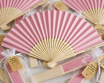 Wedding Favor Fans,Custom Wedding Fans, Bulk Paper Hand Fans for Guests,Special Event Favors, Custom Wedding Hand Fans,Summer Wedding fans