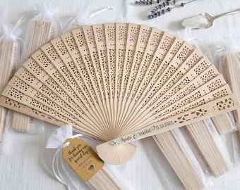 Custom Wedding Engraved Bamboo Fan, Custom Wedding Hand Fans, Wedding Favor Fans for Guests,Wedding Summer Fan, Special Event,Wedding Gift