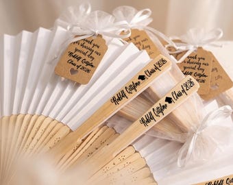 Personalized Graduation Fans,Custom Fan, Class of 2026 Graduation Favor Fan, Custom Graduation 2026 Hand Fan,Graduation Favors Gift for 2026