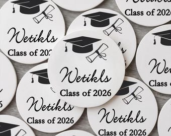 Custom Graduation Coaster, Class 2026 Grad Coasters, Bulk Party Favors,Custom Party Coaster,Cocktail Coasters, Graduation Gifts,Party Decor