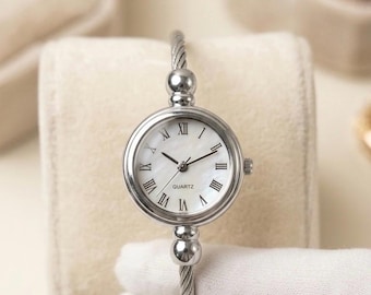 Montre ajustable argenté   mixte / bracelet torsadé