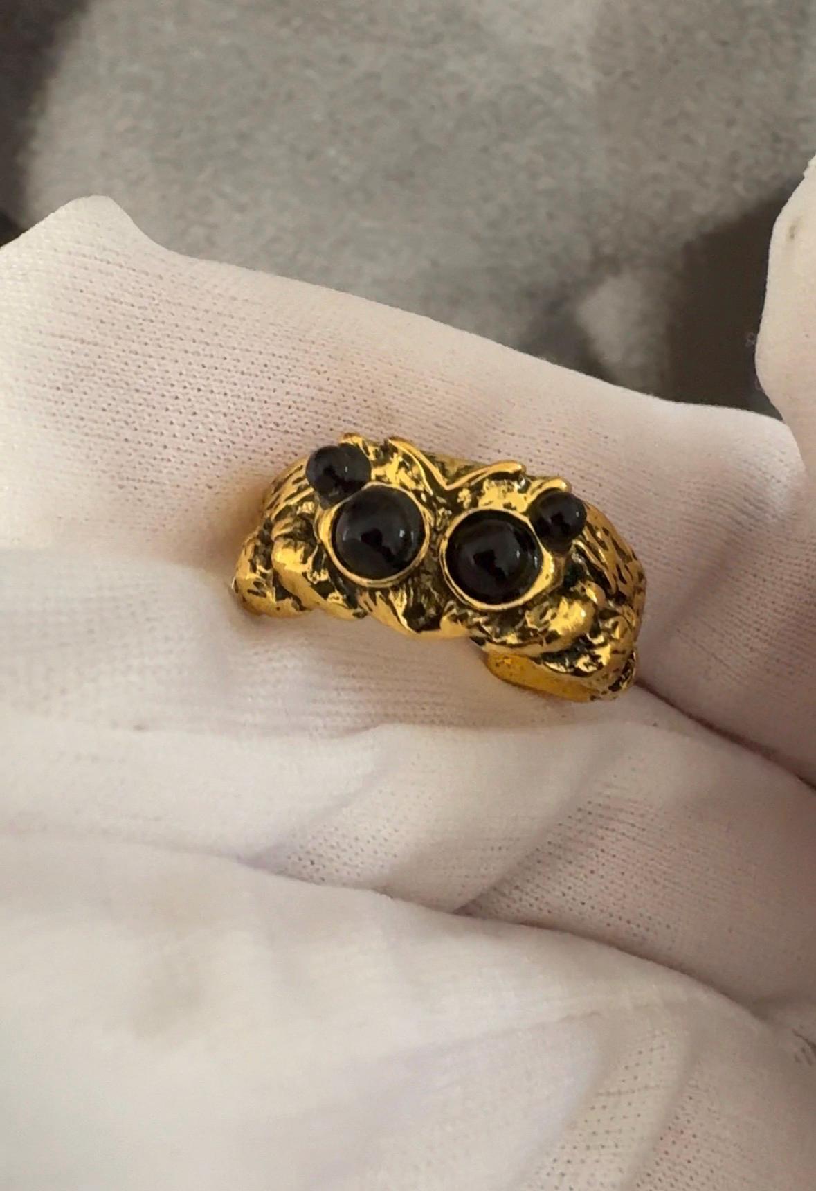 Bague Vintage Dorée Taille 59 – élégance Rétro Unique – Occasion