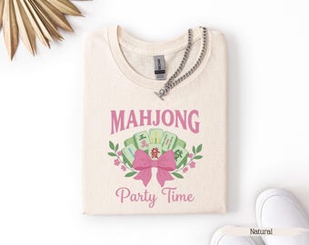 Mahjong Party Comfort Colors© Shirt, Mah Jong Party Shirt, Mahjong T Shirt, Mahjong Player Gift Tee, Chinese Game Shirt, Chinese Mahjong Tee