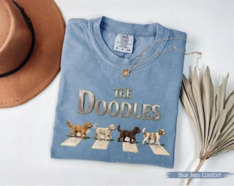 Doodle Lover Shirt, Goldendoodle Bernedoodle Labradoodle, Mini Goldendoodle Shirt, The Doodles Shirt, Colorful Dog Shirt, Retro Dog Mom Tee