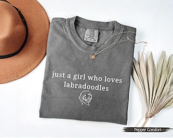 Labradoodle Lover Shirt for Girls, Labradoodle Comfort Colors© Shirt, Australian Labradoodle Mom Tee, Labradoodle Gifts, Doodle Dog T Shirt