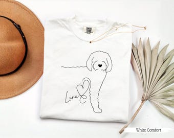 Personalized Labradoodle Dog Shirt, Custom Labradoodle Name Shirt, Labradoodle Owner Gift, Labradoodle Lover Shirt, Custom Dog Owner Gift