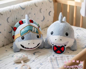 Jeff The Land Shark Plush Toy - Anime Plushie for Kids - Soft Collectible Plush - Gamer Gift