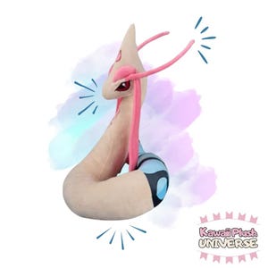 Pokemon Milotic Plush XXL - Fantasy Stuffed Animal - Anime Plush Gamer Gift image 4