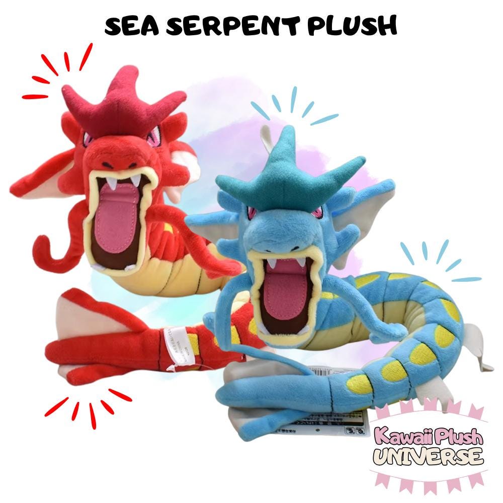 Pokemon Center Hiroshima Shiny Gyarados and Pikachu | NYC Plushie Shop