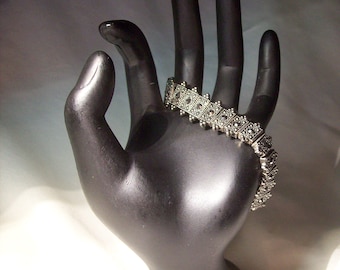 Bracelet-Marcasite stretch Bracelet made with Marcasite slider beads This is a real beauty