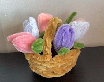 Osterkörbchen aus Pfeifenreiniger