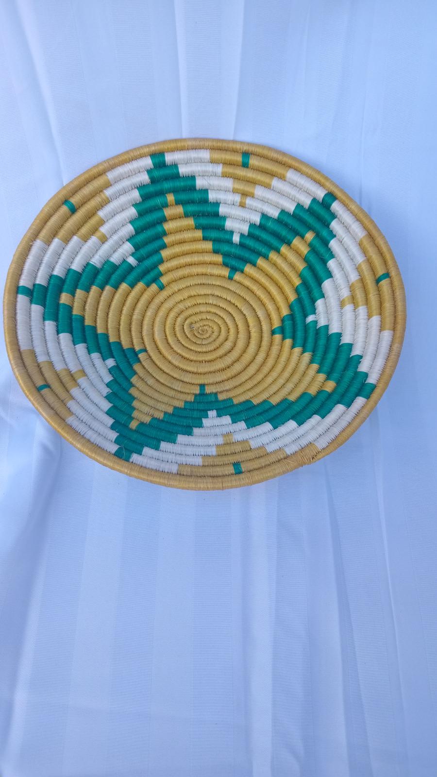 Nziza Handwoven Rwanda Agaseke Basket, 12-inch Sisal Wall Decor ...
